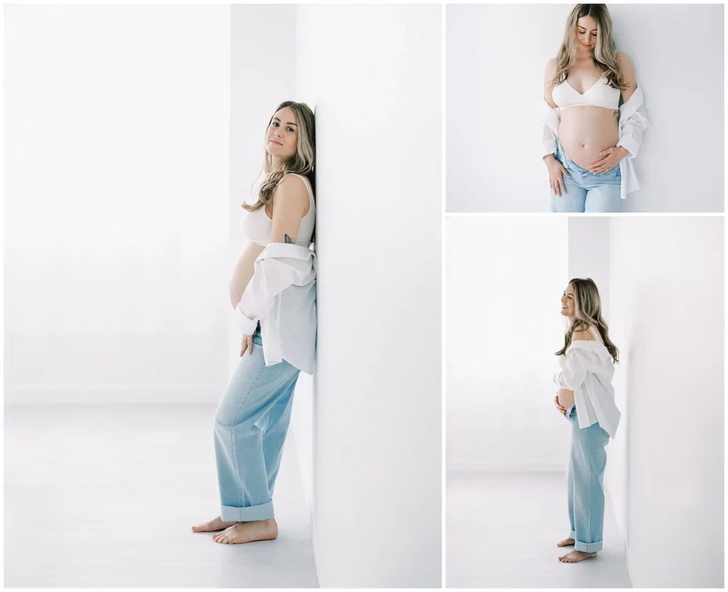 Denver studio maternity session